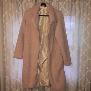 Light pink teddy coat